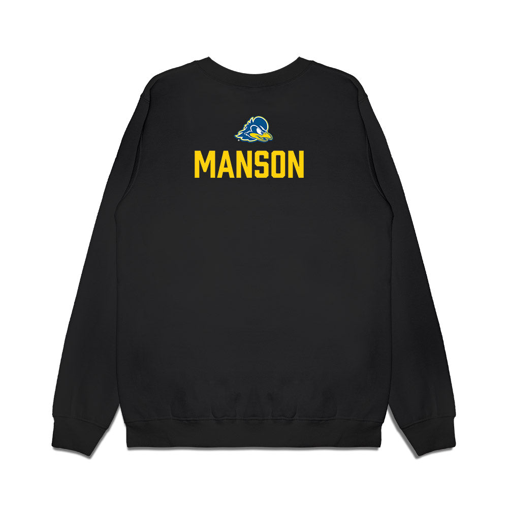 Delaware - NCAA Women's Track & Field : Sara Manson - Graduation Premium Crewneck Sweatshirt-1