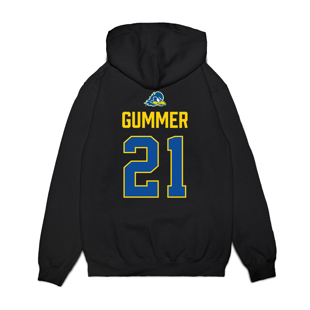 Delaware - NCAA Football : Trenton Gummer - Graduation Premium Hooded Sweatshirt-1