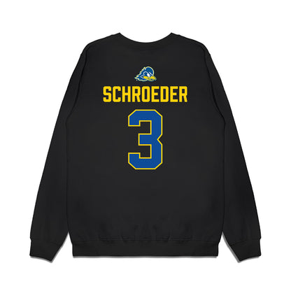 Delaware - NCAA Men's Soccer : Jan Schroeder - Graduation Premium Crewneck Sweatshirt-1