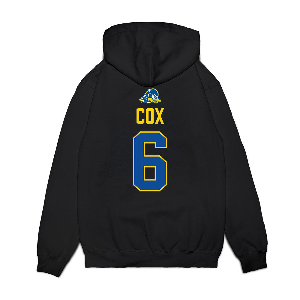 Delaware - NCAA Football : Kshawn Cox - Graduation Premium Hooded Sweatshirt-1