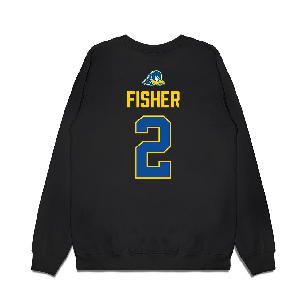 Delaware - NCAA Women's Soccer : Maura Fisher - Graduation Premium Crewneck Sweatshirt-1