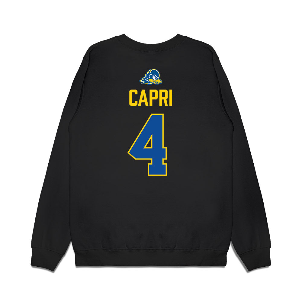 Delaware - NCAA Men's Lacrosse : Cory Capri - Graduation Premium Crewneck Sweatshirt-1