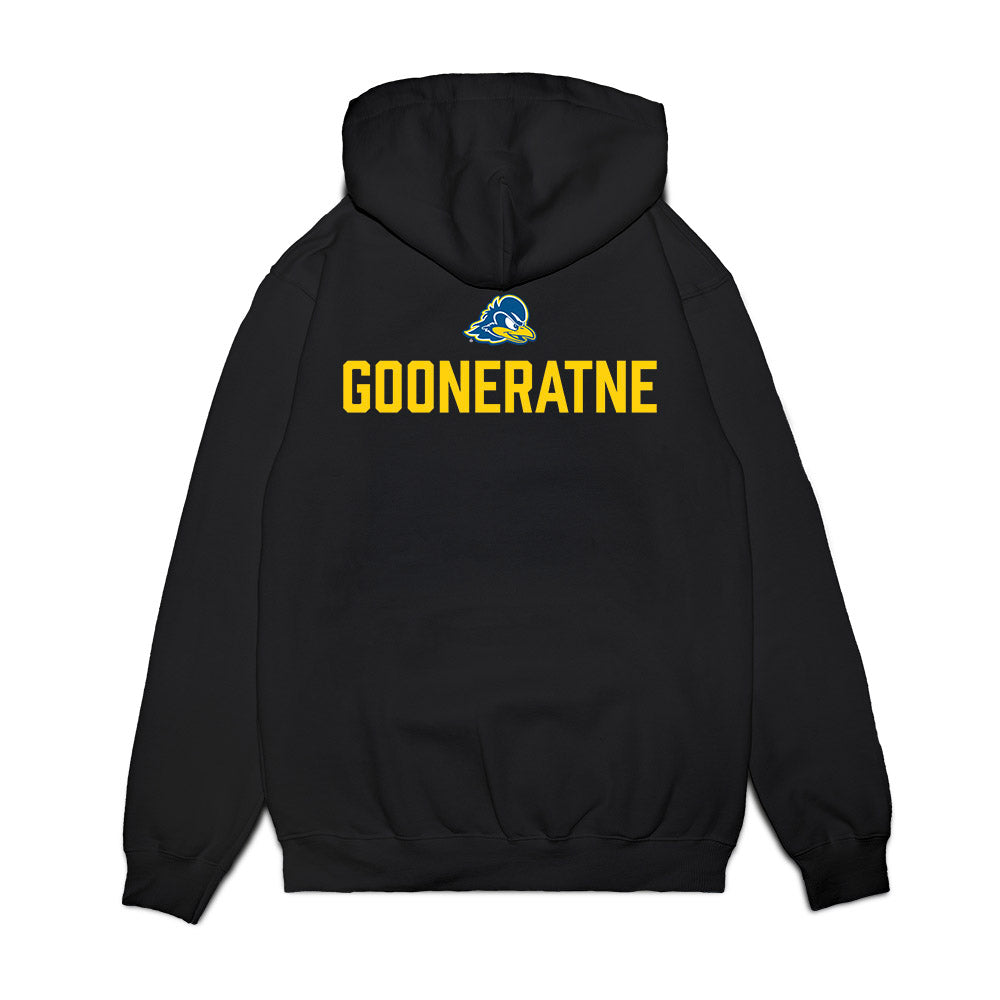 Delaware - NCAA Women's Golf : Rhianna Gooneratne - Graduation Premium Hooded Sweatshirt-1