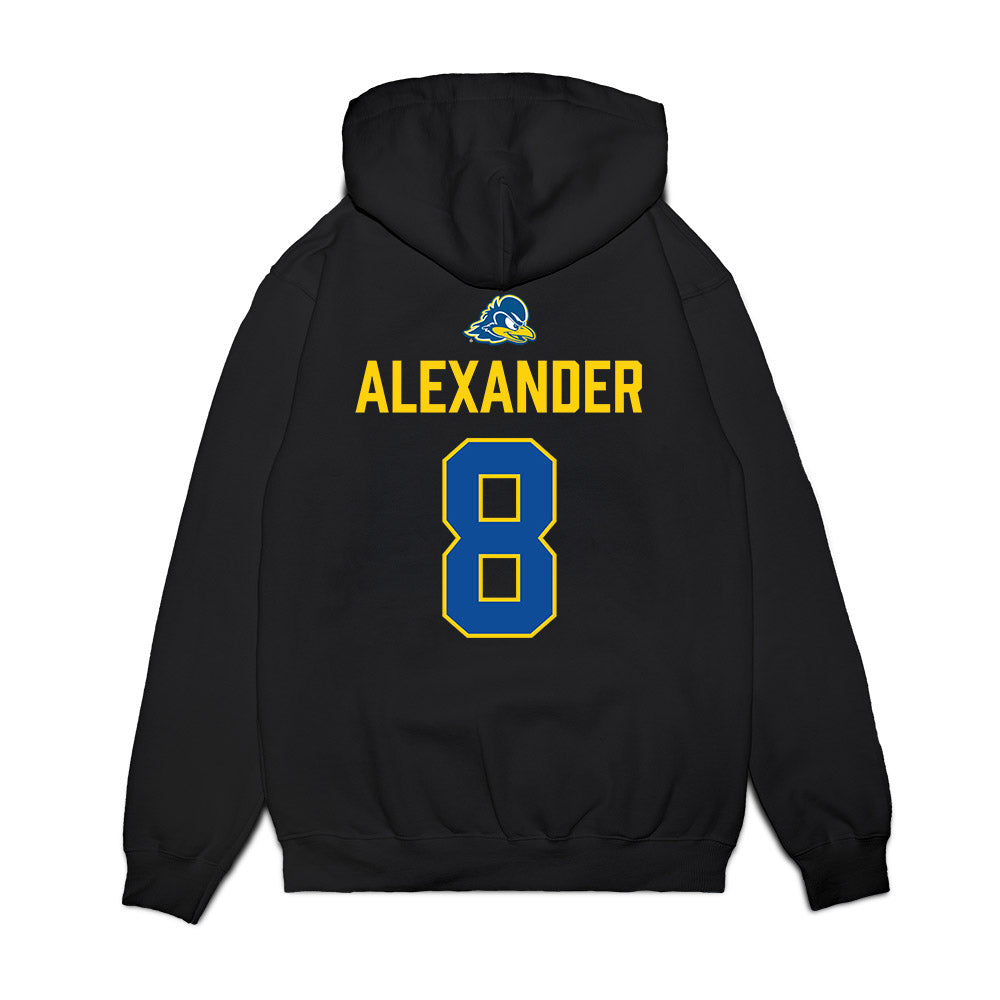 Delaware - NCAA Football : Jaquise Alexander - Graduation Premium Hooded Sweatshirt-1