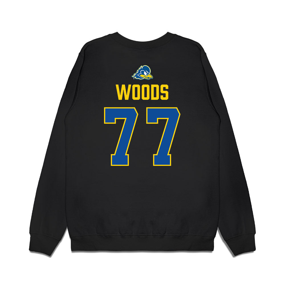 Delaware - NCAA Softball : Claire Woods - Graduation Premium Crewneck Sweatshirt-1