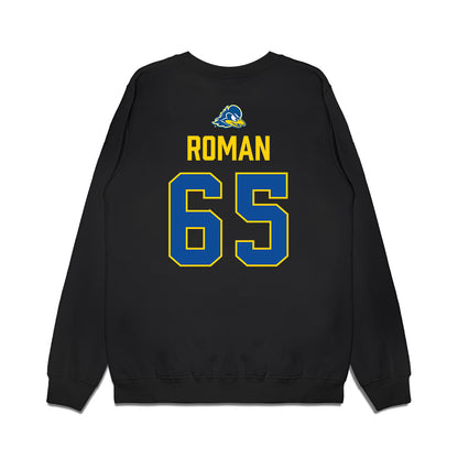 Delaware - NCAA Football : Wahkeem Roman - Graduation Premium Crewneck Sweatshirt-1