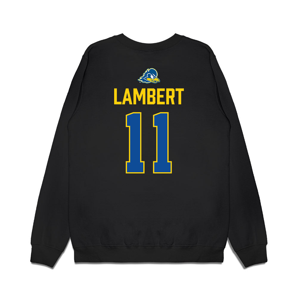 Delaware - NCAA Baseball : Luke Lambert - Graduation Premium Crewneck Sweatshirt-1
