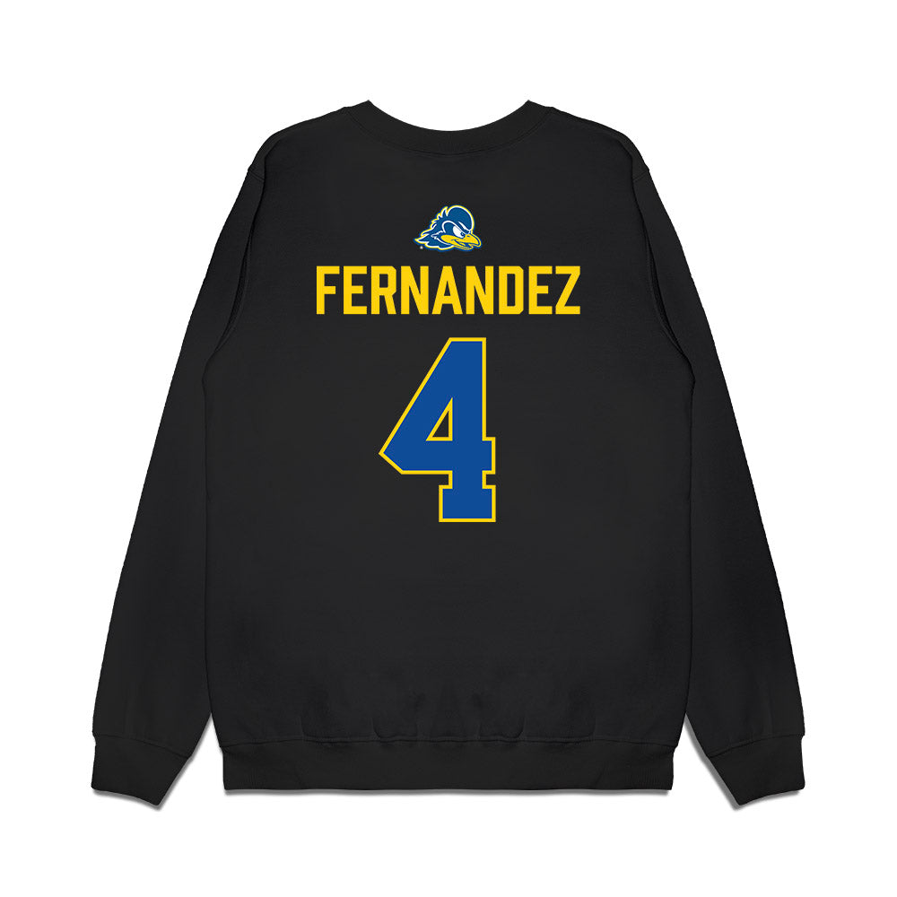 Delaware - NCAA Men's Basketball : Justyn Fernandez - Graduation Premium Crewneck Sweatshirt-1