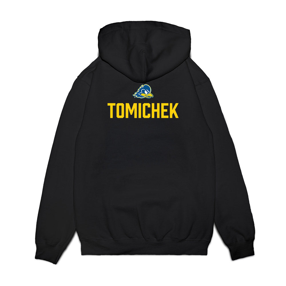 Delaware - NCAA Women's Tennis : Payton Tomichek - Graduation Premium Hooded Sweatshirt-1