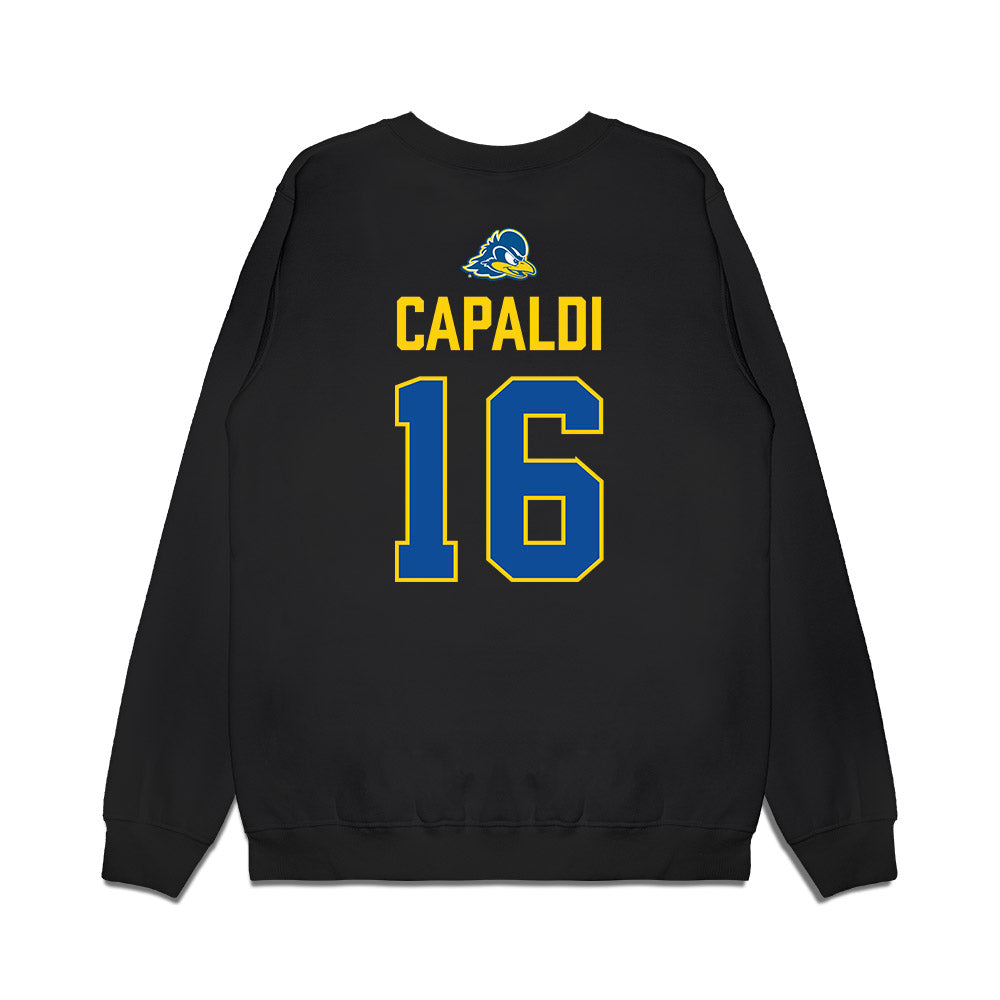 Delaware - NCAA Softball : Marlayna Capaldi - Graduation Premium Crewneck Sweatshirt-1