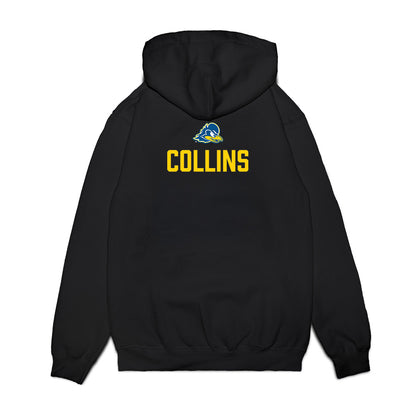 Delaware - NCAA Men's Swimming & Diving : Addison Collins - Graduation Premium Hooded Sweatshirt-1