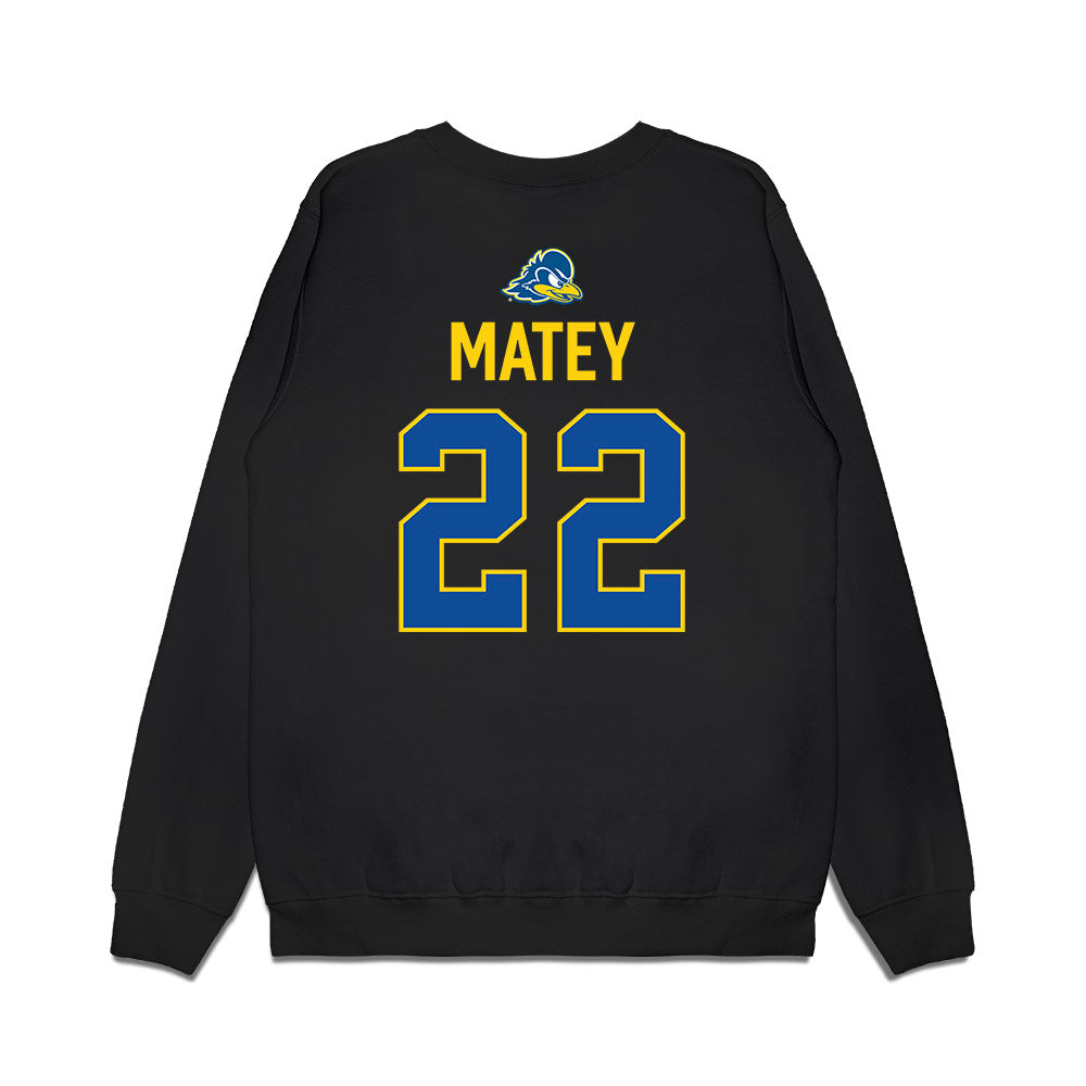 Delaware - NCAA Women's Lacrosse : Mary Matey - Graduation Premium Crewneck Sweatshirt-1