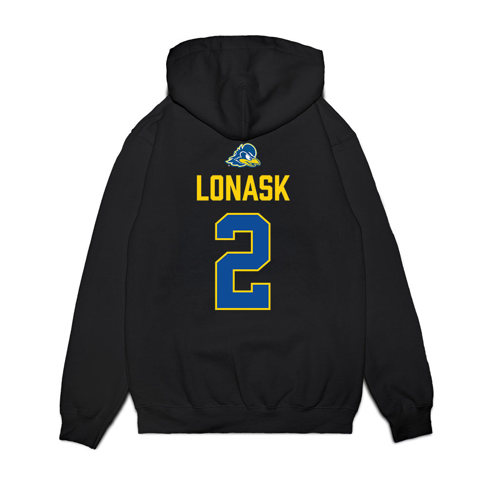 Delaware - NCAA Women's Ice Hockey : Lexie Lonask - Graduation Premium Hooded Sweatshirt-1