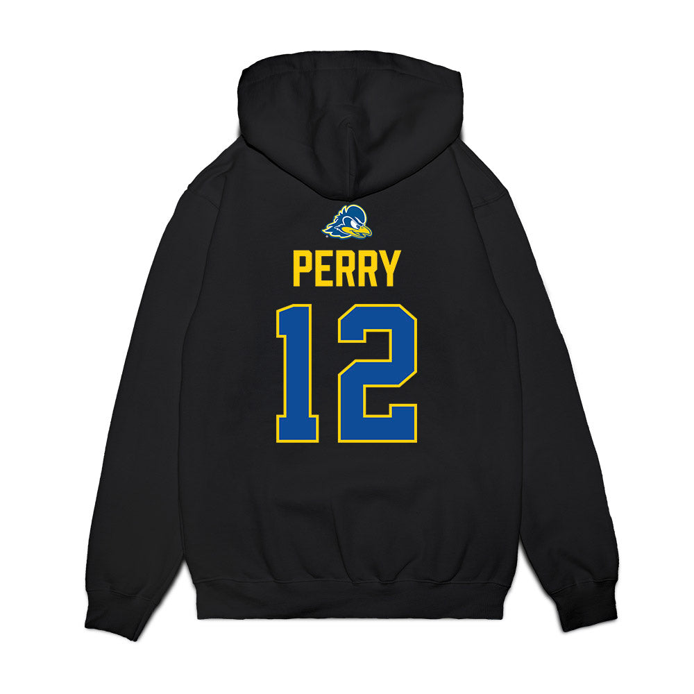 Delaware - NCAA Women's Basketball : Jiya Perry - Graduation Premium Hooded Sweatshirt-1