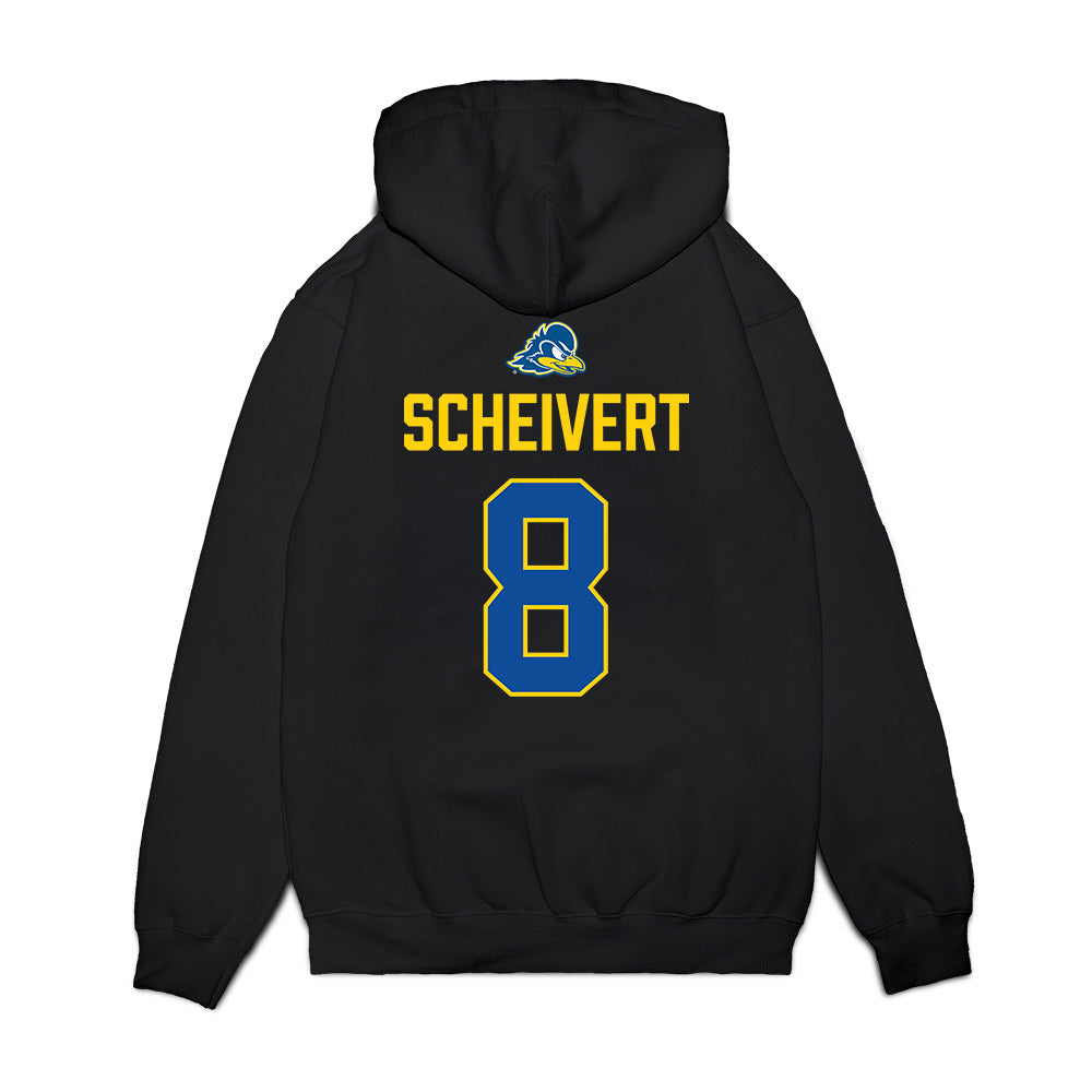 Delaware - NCAA Softball : Katie Scheivert - Graduation Premium Hooded Sweatshirt-1