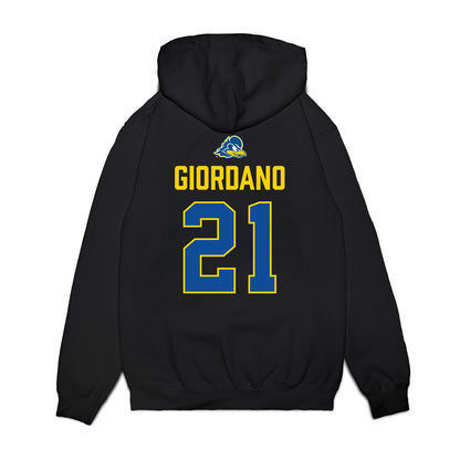 Delaware - NCAA Men's Soccer : Charles Giordano - Graduation Premium Hooded Sweatshirt-1