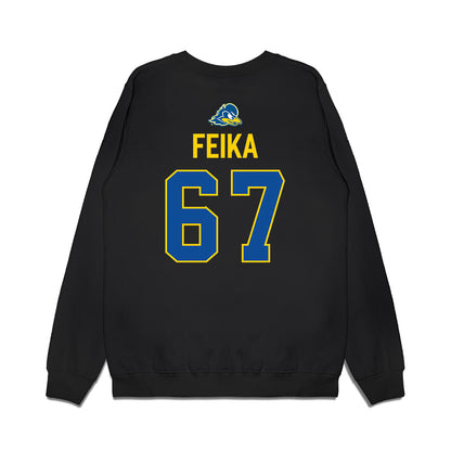 Delaware - NCAA Football : Mustafa Feika - Graduation Premium Crewneck Sweatshirt-1
