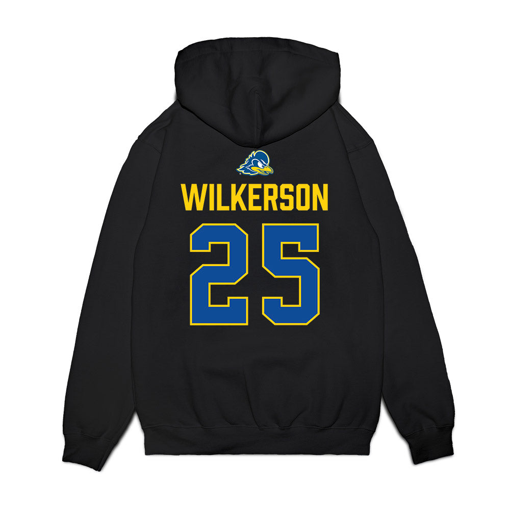 Delaware - NCAA Softball : Kylie Wilkerson - Graduation Premium Hooded Sweatshirt-1