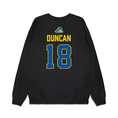 Delaware - NCAA Men's Lacrosse : Drew Duncan - Graduation Premium Crewneck Sweatshirt-1