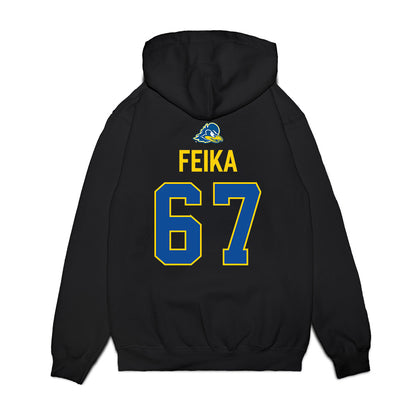 Delaware - NCAA Football : Mustafa Feika - Graduation Premium Hooded Sweatshirt-1