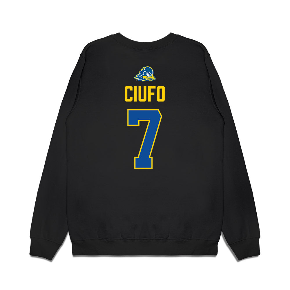 Delaware - NCAA Women's Lacrosse : Julia Ciufo - Graduation Premium Crewneck Sweatshirt-1