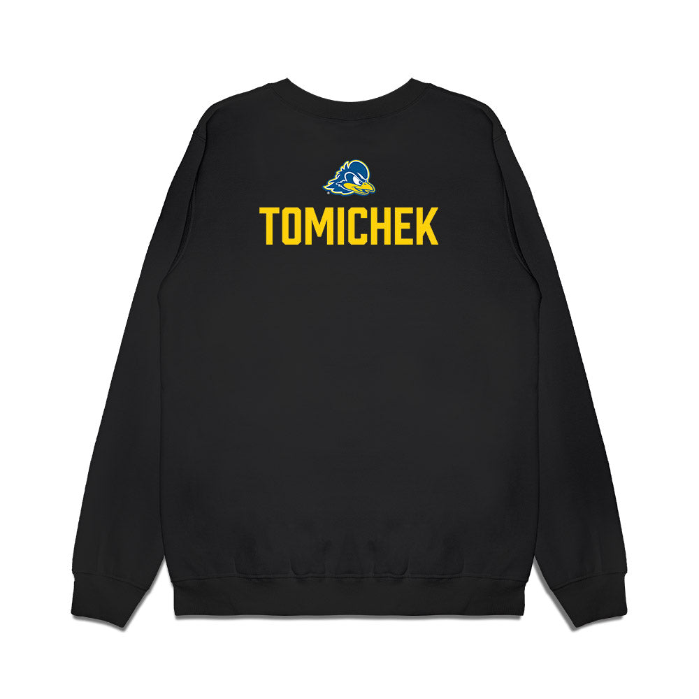 Delaware - NCAA Women's Tennis : Payton Tomichek - Graduation Premium Crewneck Sweatshirt-1