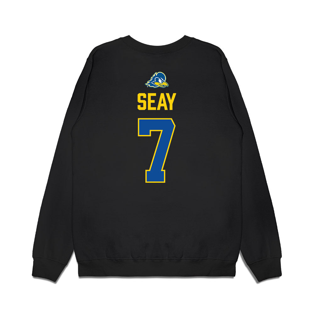 Delaware - NCAA Football : KT Seay - Graduation Premium Crewneck Sweatshirt-1