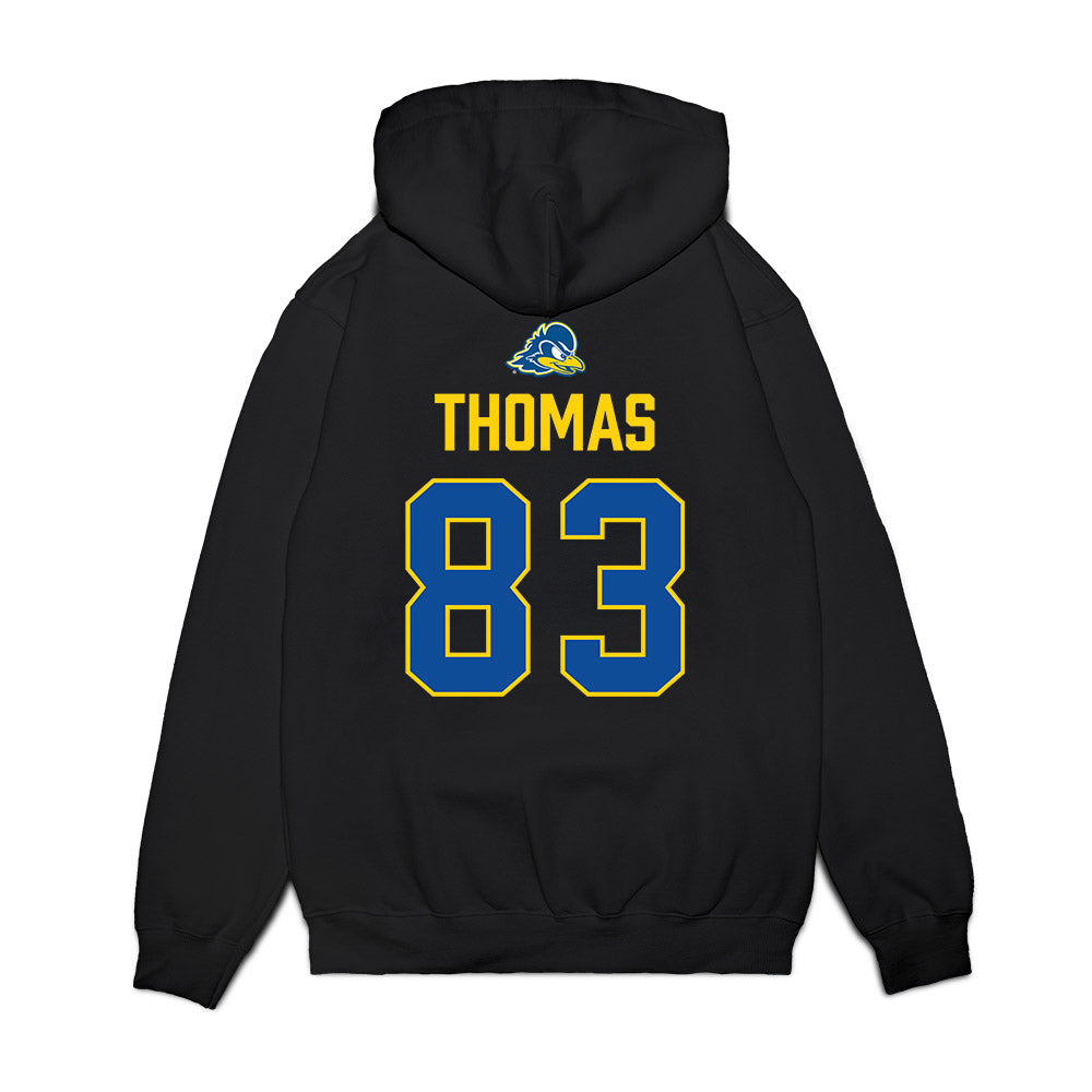 Delaware - NCAA Football : Calvin Thomas - Graduation Premium Hooded Sweatshirt-1