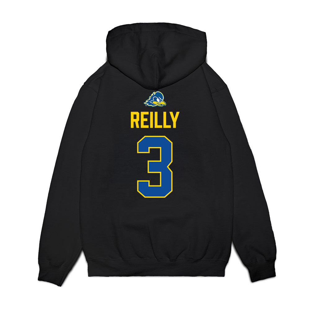 Delaware - NCAA Men's Basketball : Cavan Reilly - Graduation Premium Hooded Sweatshirt-1