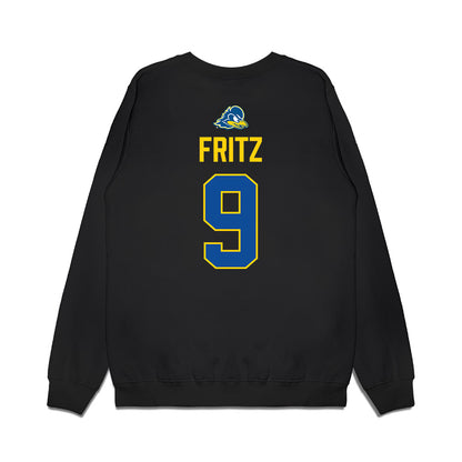 Delaware - NCAA Women's Soccer : Sarah Fritz - Graduation Premium Crewneck Sweatshirt-1