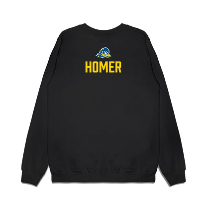 Delaware - NCAA Men's Golf : Jeffrey Homer - Graduation Premium Crewneck Sweatshirt-1