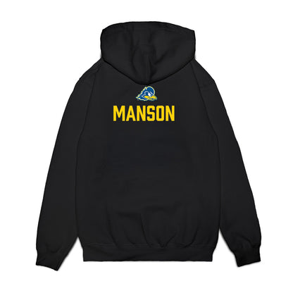 Delaware - NCAA Women's Track & Field : Sara Manson - Graduation Premium Hooded Sweatshirt-1
