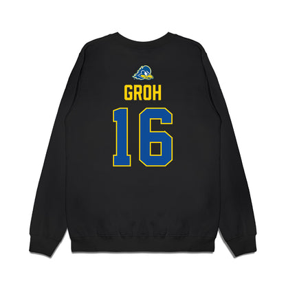 Delaware - NCAA Women's Soccer : Maggie Groh - Graduation Premium Crewneck Sweatshirt-1