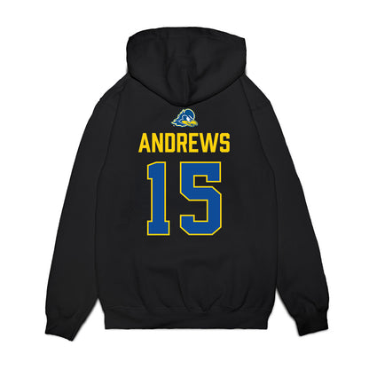 Delaware - NCAA Women's Basketball : Ava Andrews - Graduation Premium Hooded Sweatshirt-1