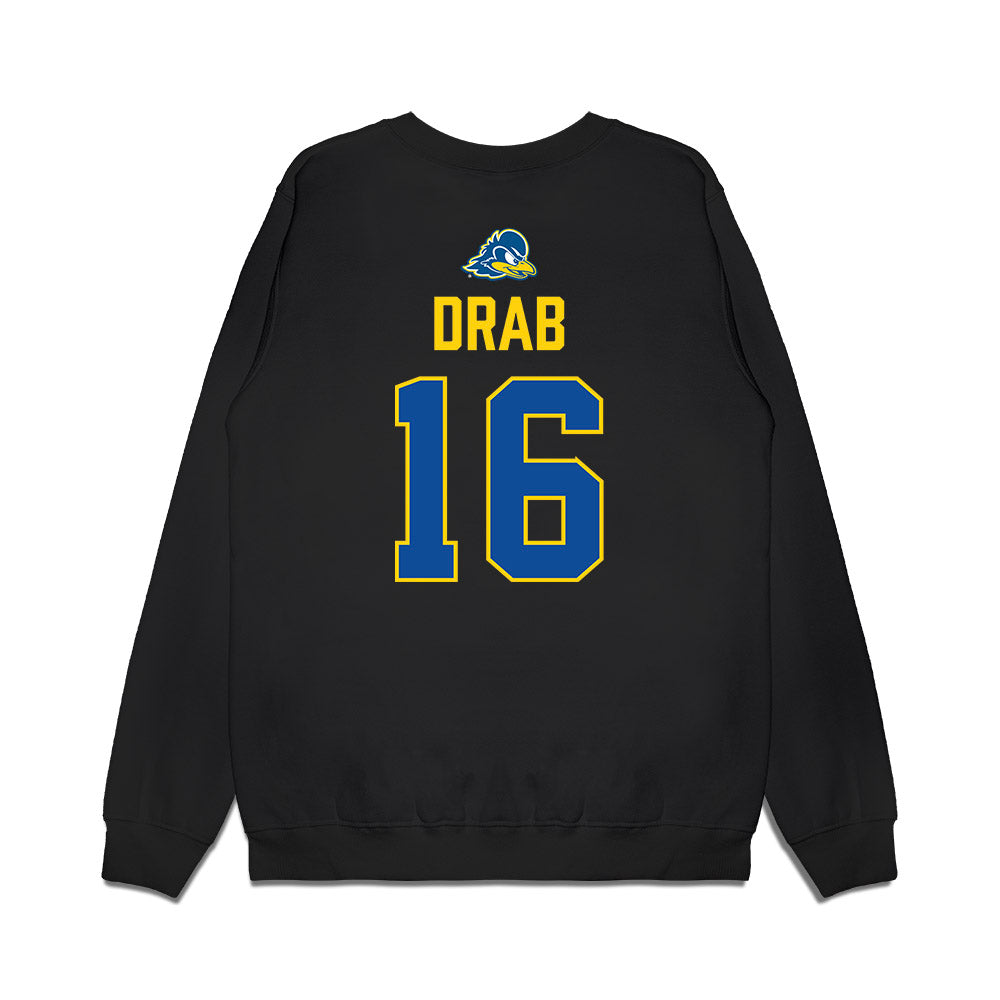 Delaware - NCAA Women's Lacrosse : Callie Drab - Graduation Premium Crewneck Sweatshirt-1