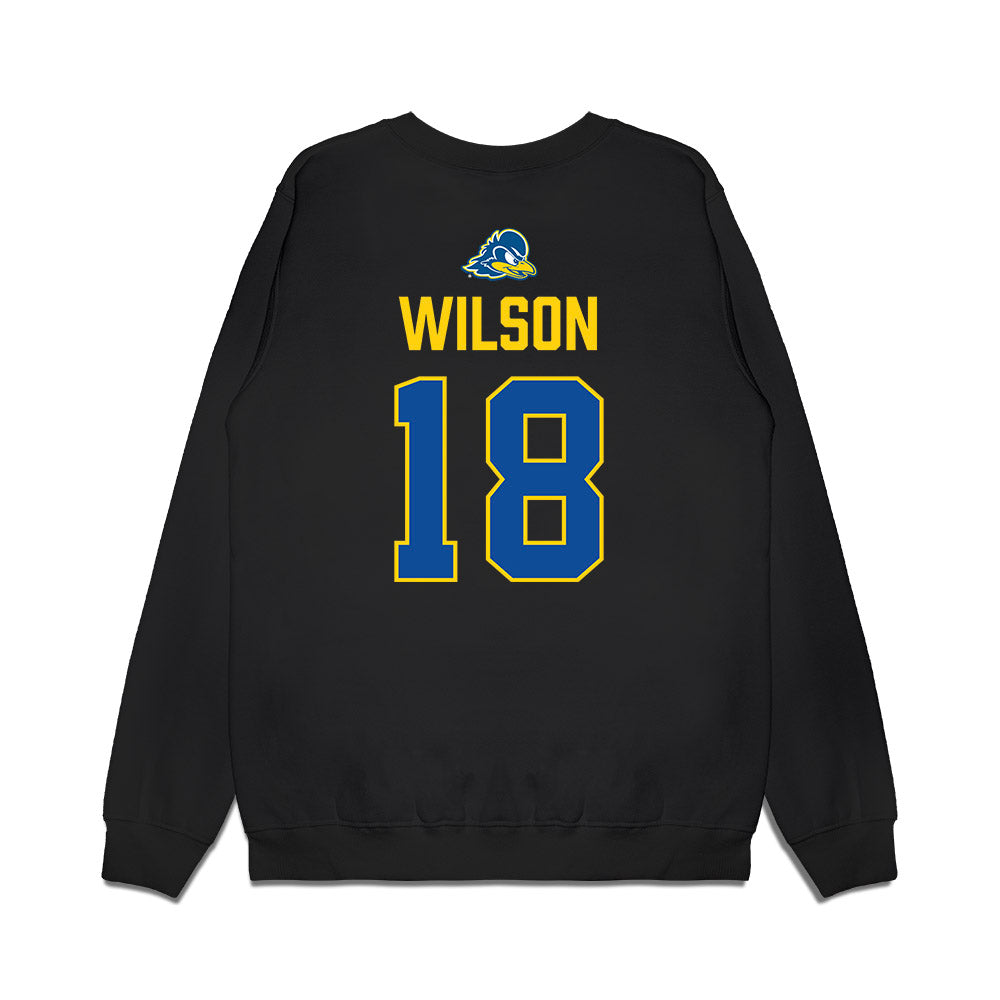 Delaware - NCAA Football : Sean Wilson - Graduation Premium Crewneck Sweatshirt-1