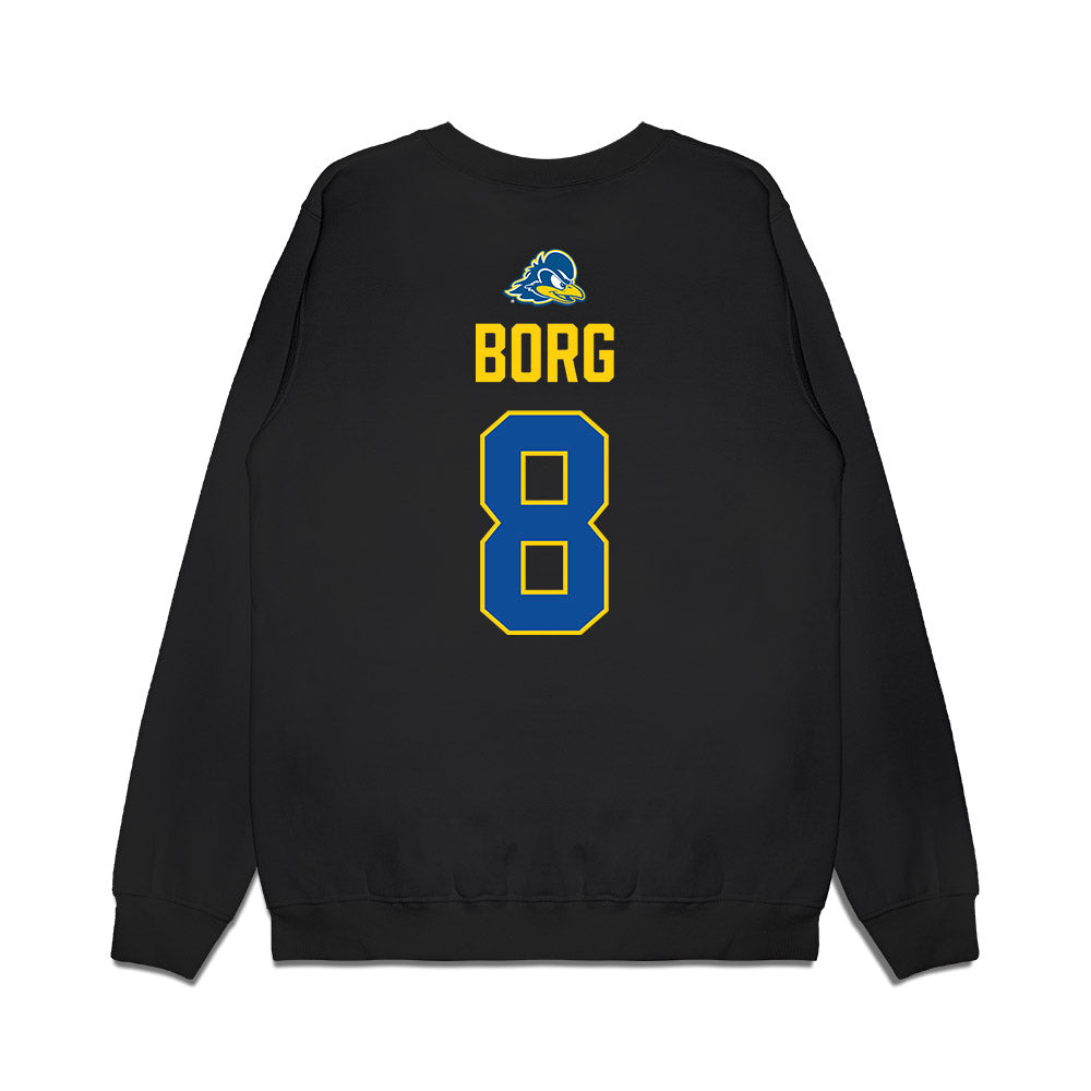 Delaware - NCAA Women's Ice Hockey : Victoria Borg - Graduation Premium Crewneck Sweatshirt-1