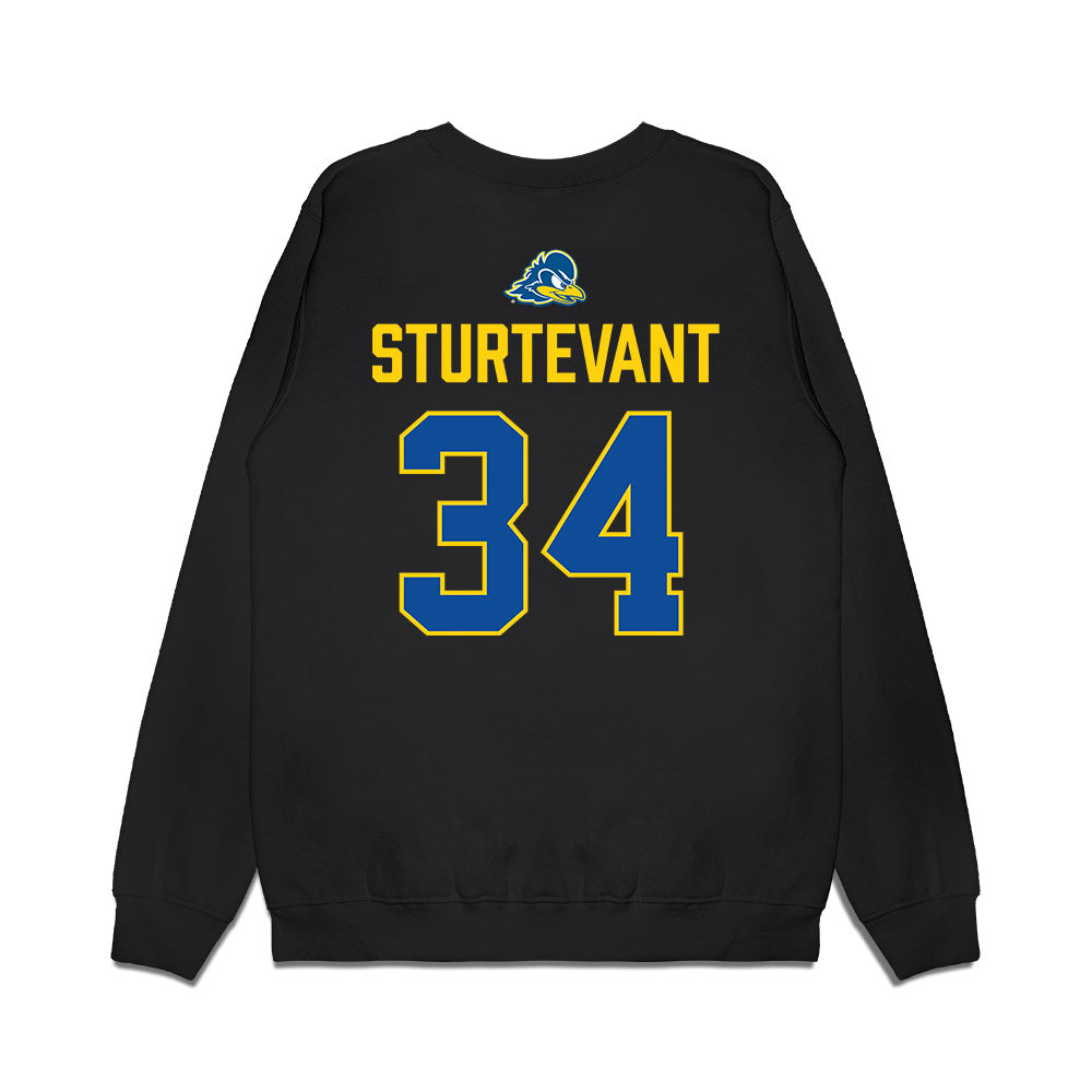 Delaware - NCAA Women's Lacrosse : Riley Sturtevant - Graduation Premium Crewneck Sweatshirt-1