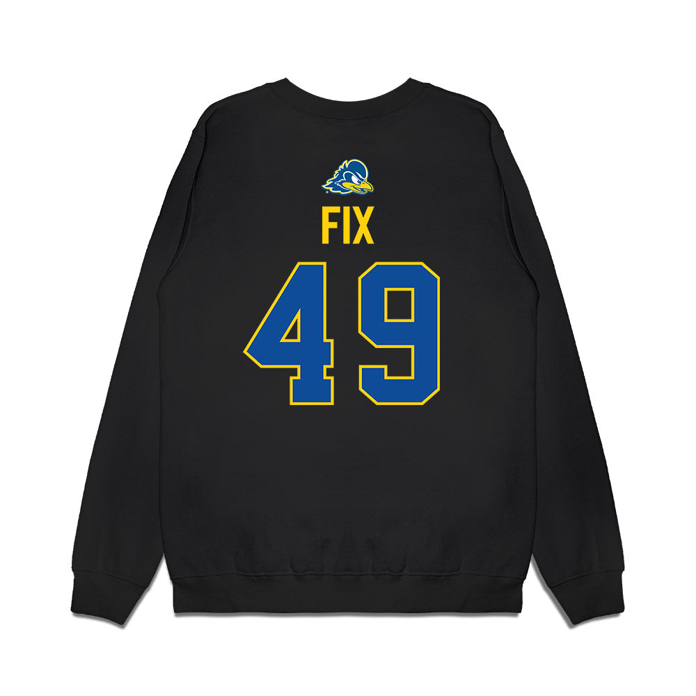 Delaware - NCAA Men's Lacrosse : Franky Fix - Graduation Premium Crewneck Sweatshirt-1