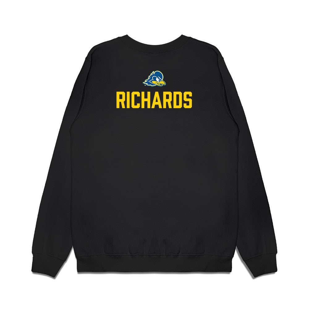 Delaware - NCAA Women's Track & Field : Catherine Richards - Graduation Premium Crewneck Sweatshirt-1