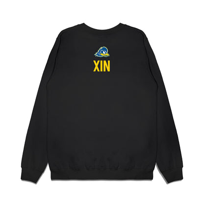 Delaware - NCAA Men's Golf : Chikun Xin - Graduation Premium Crewneck Sweatshirt-1