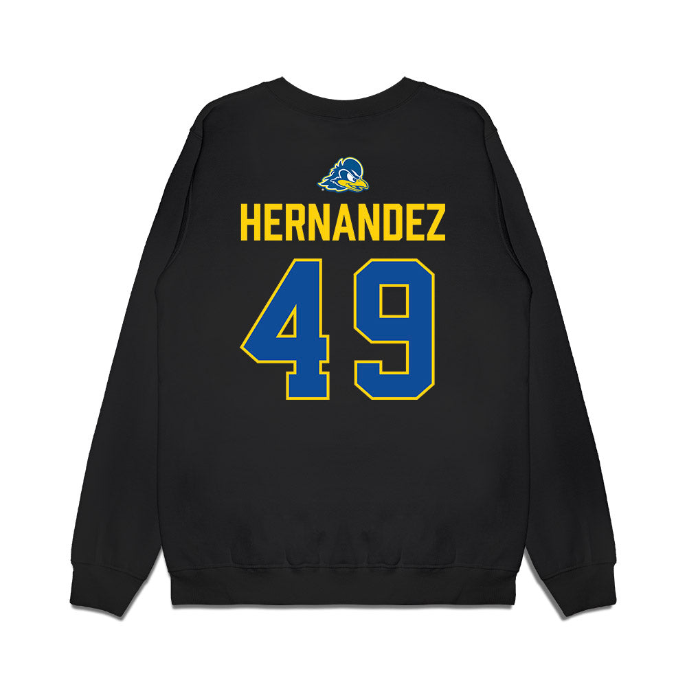 Delaware - NCAA Football : Yamdry Hernandez - Graduation Premium Crewneck Sweatshirt-1
