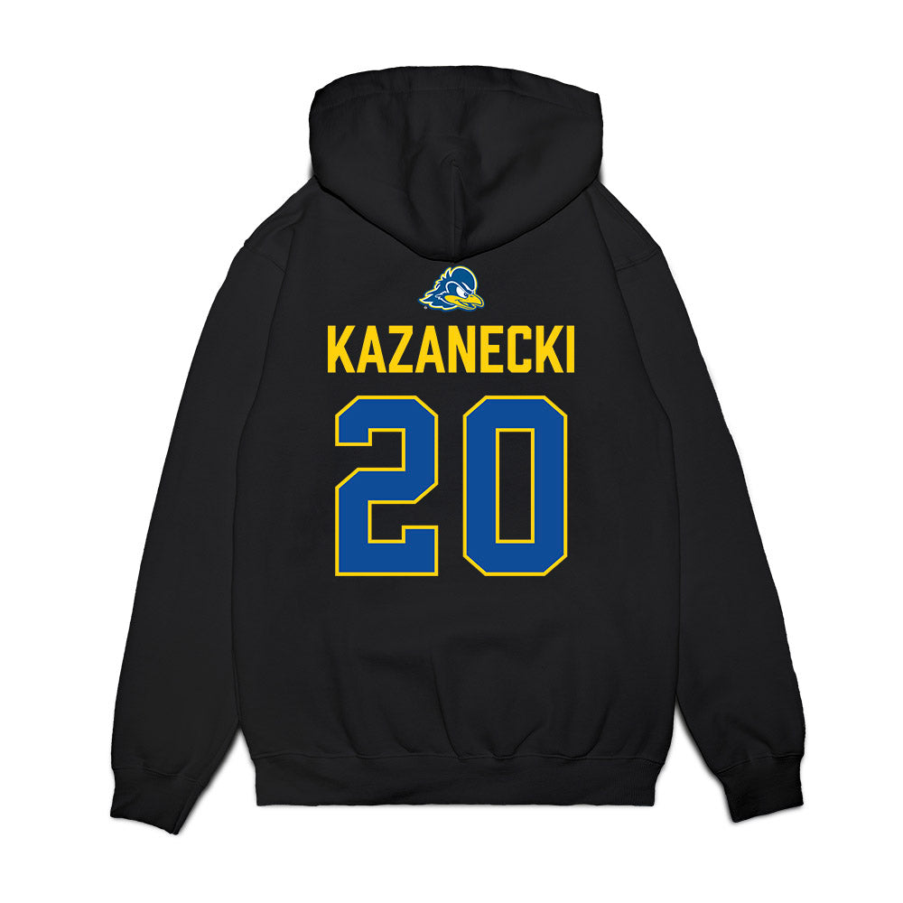 Delaware - NCAA Men's Basketball : Alex Kazanecki - Graduation Premium Hooded Sweatshirt-1