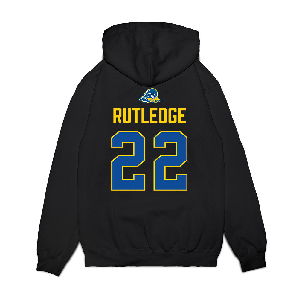 Delaware - NCAA Football : Dorian Rutledge - Graduation Premium Hooded Sweatshirt-1