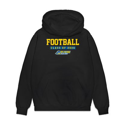 Delaware - NCAA Football : Sean Wilson - Graduation Premium Hooded Sweatshirt-0