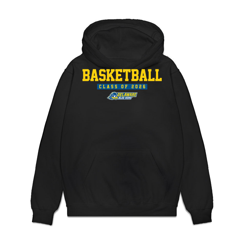 Delaware - NCAA Men's Basketball : Alex Kazanecki - Graduation Premium Hooded Sweatshirt-0