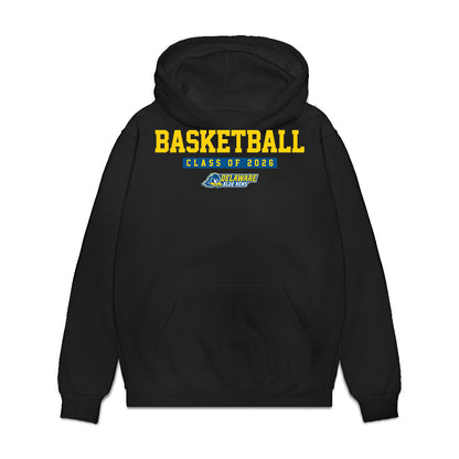 Delaware - NCAA Men's Basketball : Alex McFadden - Graduation Premium Hooded Sweatshirt-0