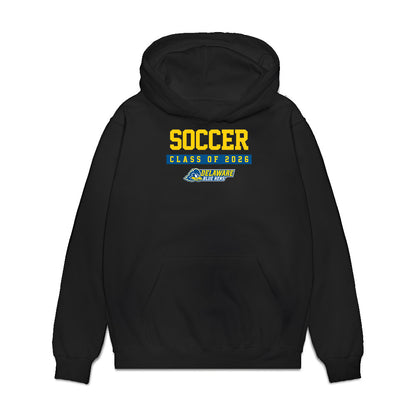 Delaware - NCAA Men's Soccer : Ethan Williams - Graduation Premium Hooded Sweatshirt-0