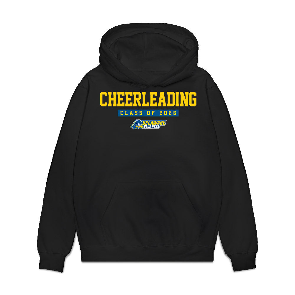 Delaware - NCAA Cheerleading : Macy Campbell - Graduation Premium Hooded Sweatshirt-0