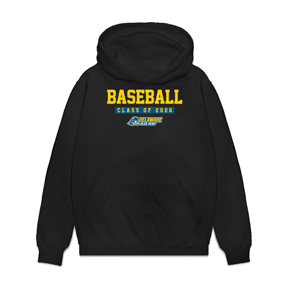 Delaware - NCAA Baseball : Andrew Callaway - Graduation Premium Hooded Sweatshirt-0